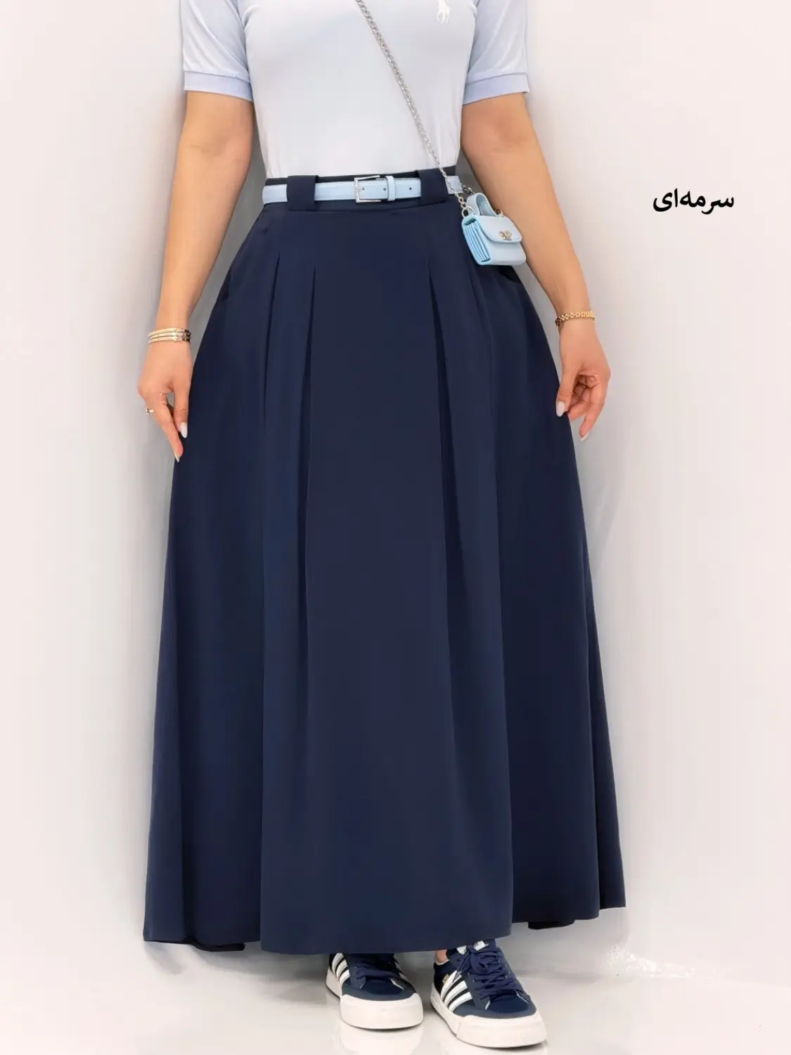6690-دامن سیلک لئو